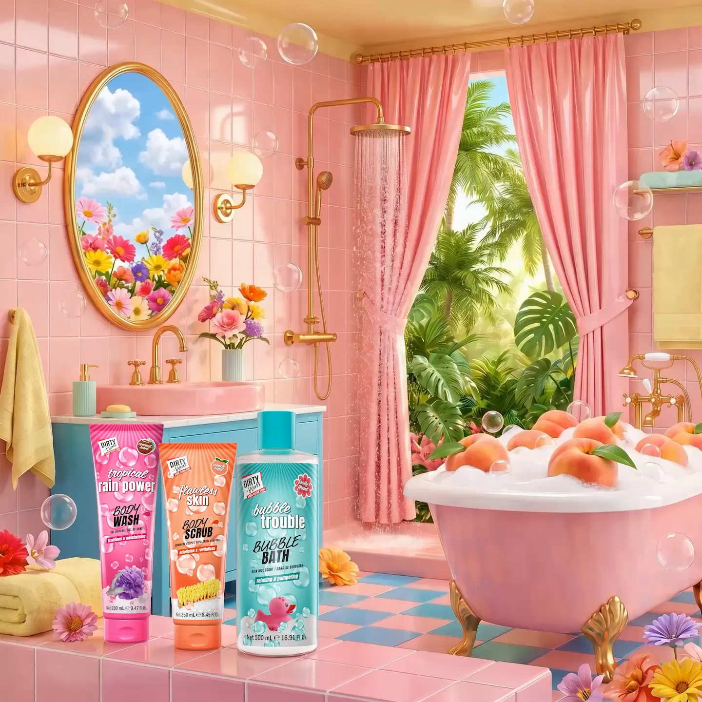 A dreamy Dirty Works bathroom